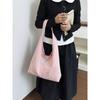 Korean StyleinsNew Style Casual and Sweet Plaid Canvas Shoulder Shopping Bag, Fresh and Versatile for Daily Use, Underarm Bag