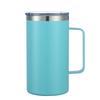 24oz Coffee Mugs with Handle Stainless Steel Double Wall Insulated Cup Leak Proof Lid Travel Mug Gift for Office/School/Camping