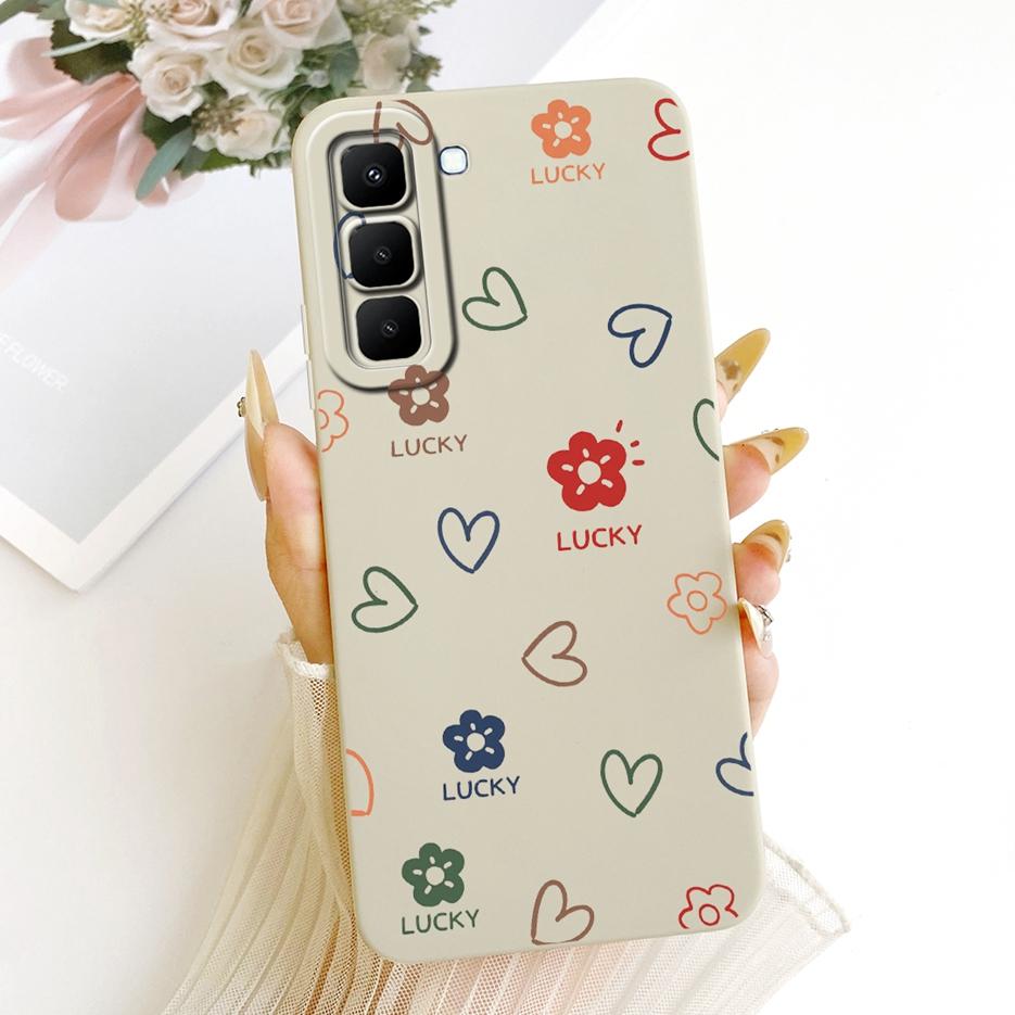 For Infinix Hot 70 5G Case X6895 X6895B Pretty Girl Sunflowers Painted Cover Soft TPU Phone Case For Infinix Hot 70 Hot70 Fundas