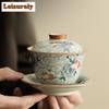 100ml Cloud Rabbit Gaiwan Aesthetic Ingot Sancai Non Scalding Tea Tureen Tea Making Cover Bowl For Kung Fu Tea Accessories Craft