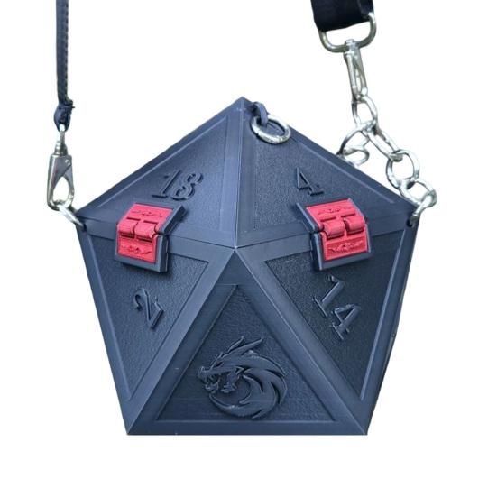 

Dice Cube Handbag for Women 3-Way Adjustable Shoulder Bag, Waterproof Purse with Top Zip, Portable Crossbody Tote for Travel & Daily Use Gifts чёрный