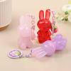 Empty Cute Bunny Shape Lip Gloss Tube Keychain Rabbit Refillable Lip Glaze Container Cosmetic Packaging Bottle With Pendant