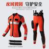 3mm Neoprene Drysuit Separates Water Rescue Diving Swimming Thermal Protection Safety Orange