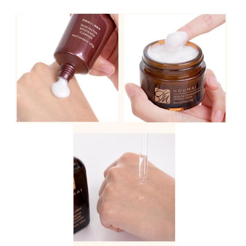 HOUMAI Bose Factor Moisturizing Essence Set Aufhellende Haut, schrumpfende Poren, Gesichtspflegeset