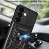 For Samsung Galaxy S24 Case Anti-drop Slide Lens Protection Scratch-resistant PC+TPU Phone Cover