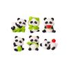 6PCS Mini Panda Figurines Ideal for Adding Charm to Dollhouse and Terrarium Decor