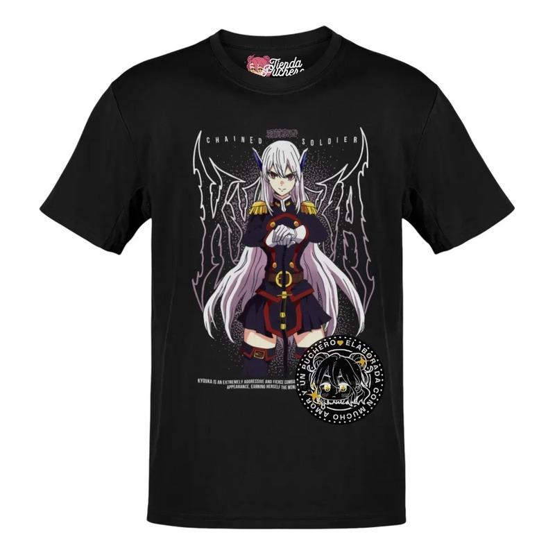 Camiseta De Anime Mato Seihei No Slave Kyouka Uzen Com Letra S разноцветный