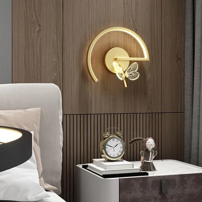 LED Modern Butterfly Wall Lamp Decor Sconces For Bedside Children's Living Room Sofa Home Hall Kitchen Indoor Lighting Fixtures