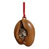 Christmas Animal Ornament Cartoon Forest Animal Hanging Decoration 2D Flat Acrylic Pendant