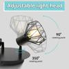 Spot Led Ceiling Lamp Adjustable Metal Wire Cage Kitchen Spotlight E14 Indoor Spot Light for Bedroom Dining Room Ceiling Light