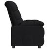 Fauteuil inclinable - MAISON EXCLUSIVE - Noir tissu - Manuel 3 positions - Cadre bois &amp; métal - Accoudoirs rembourrés
