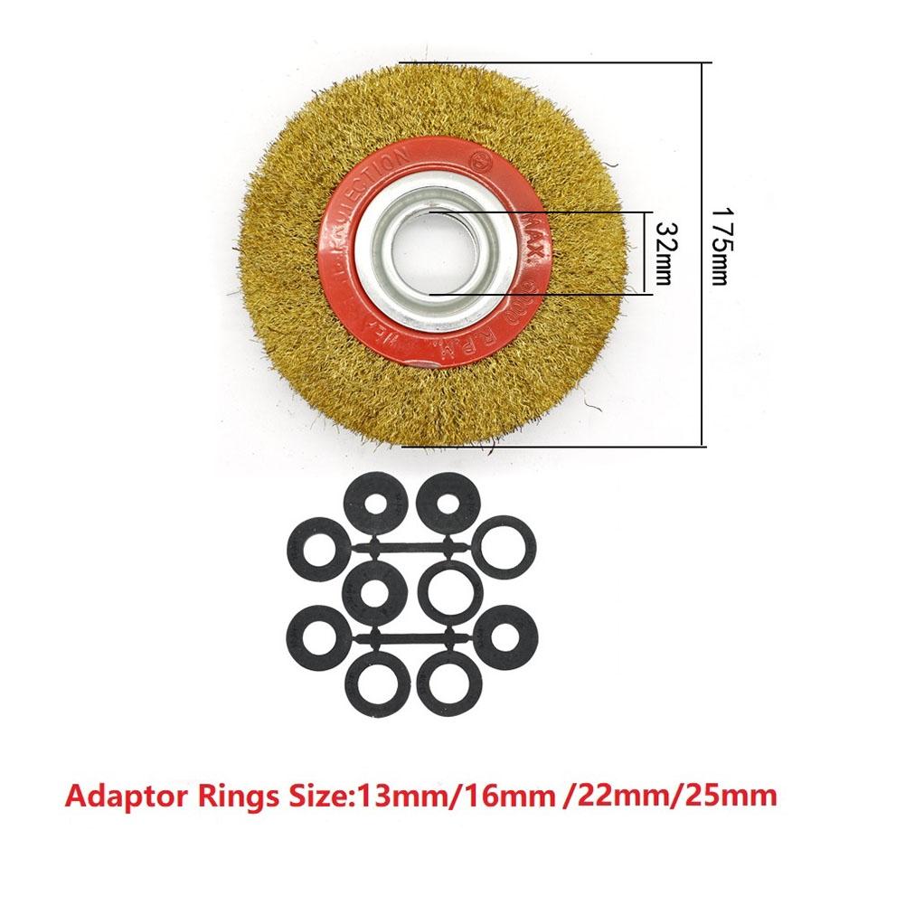 Wire Brush Wheel for Metal Cleaning 100mm Bench Grinder Compatible