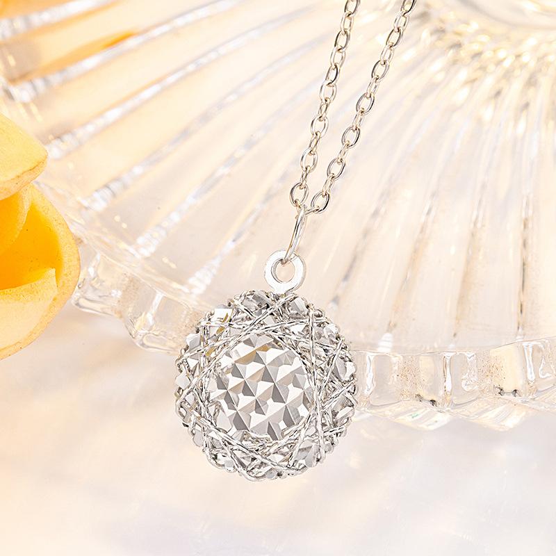 

S925 sterling silver bird s nest necklace for women, trendy and versatile, silver plated gold anti-corrosion collarbone chain, holiday jewelry gift 925 silver платиновий