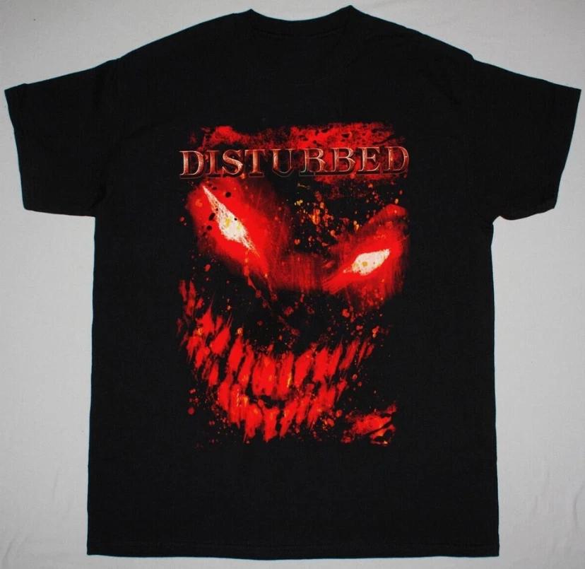 Rare Disturbed - Short Sleeve Cotton Gift For Fan Black All Size Shirt M