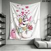 Diddl Wall Tapestry Aesthetic Wall Hanging Printed Fabric Blanket Decorative Tapestries for Bedroom Living Room Home Decor