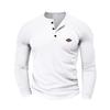 MGHR Men's Fashion Casual Autumn Winter Long Sleeve V-Neck  Blouses & Shirts