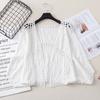 Youth Summer Beach Cotton Linen Embroidery Eyelet Hollow Out Open Stitch Cover-ups Ibiza Hippie Gypsy Boho Bohemian Top Swimwear
