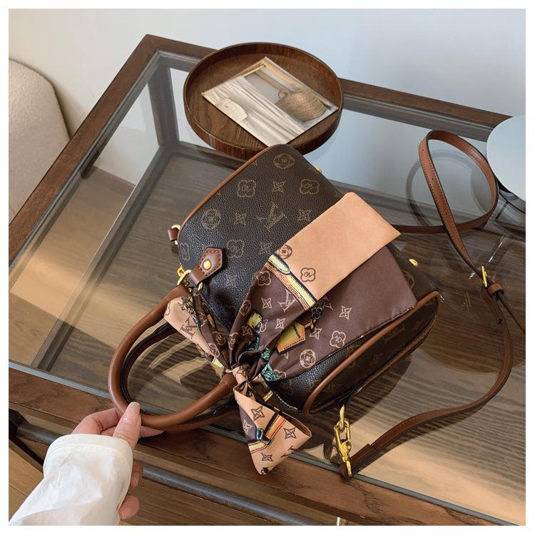 LUYIOUSHEYA Women's 2025 High-End Monogram Boston Pillow Crossbody Bag