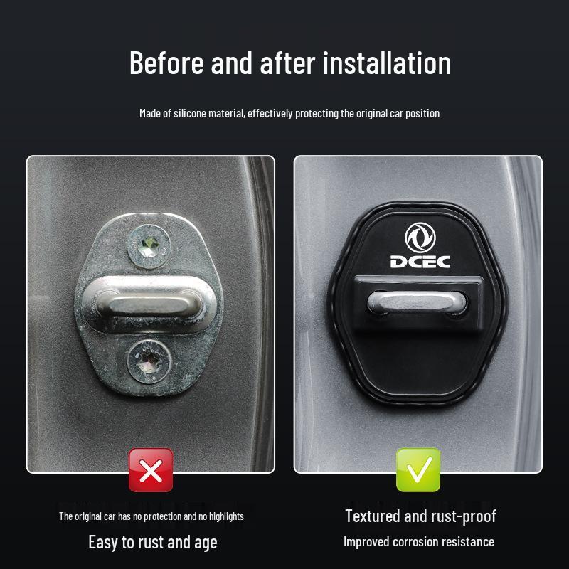 Silicone Door Lock Cover & Shock Absorption Buffer for Dongfeng Fengxing