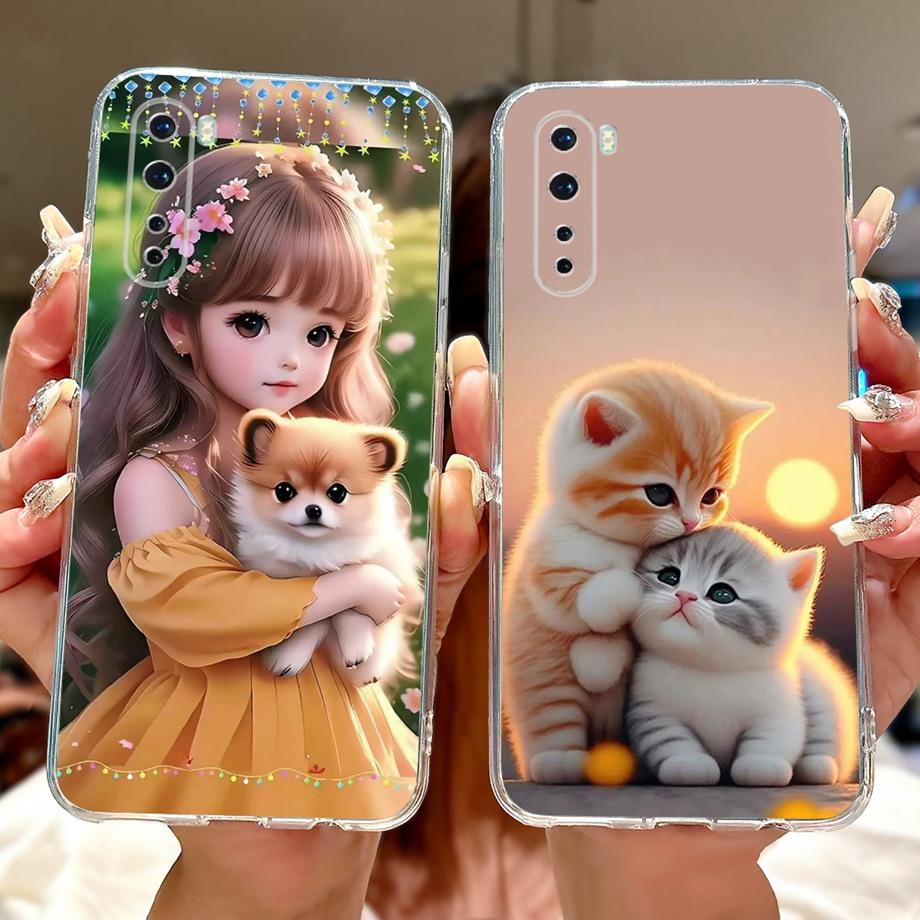 For Oneplus Nord CE 2 Lite CE4 Phone Case Oneplus 3 3T 6 6T Bumper Clear Soft Silicone Bumper Cartoon Animals Cool Style Funda