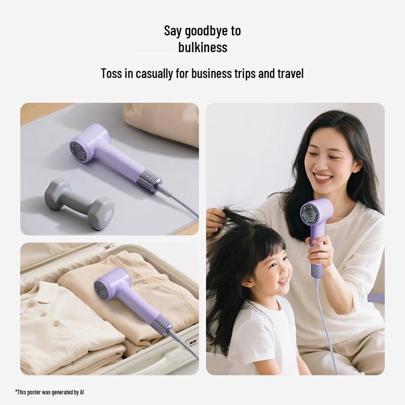 SOOCAS F1 MINI High-Speed Negative Ion Hair Dryer CN plug (adapter included)