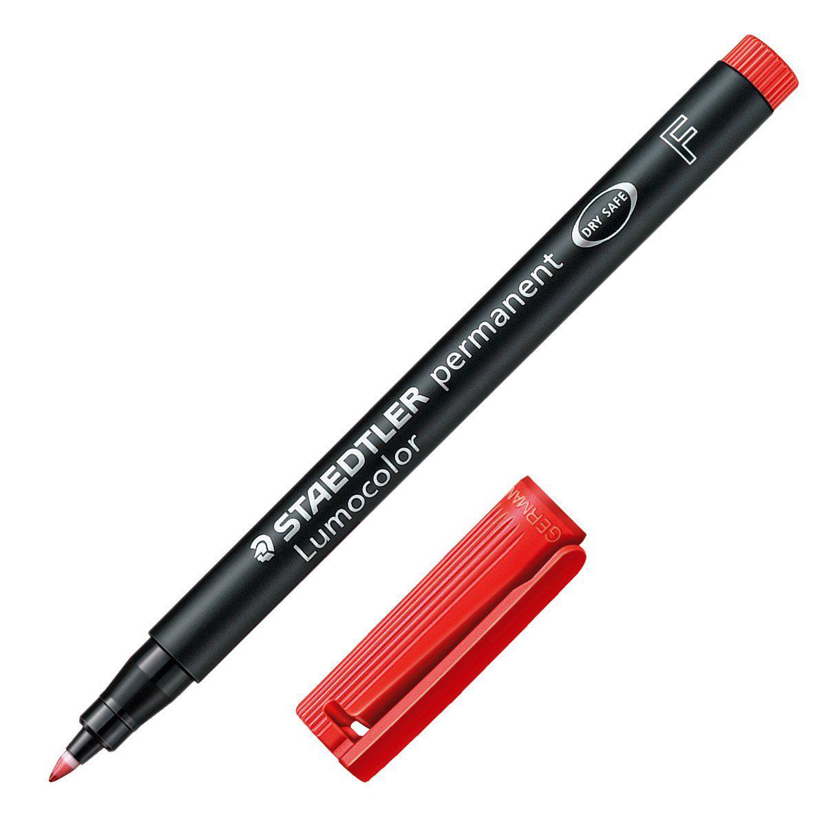 Staedtler Waterproof Eco-Friendly Oil-Based Universal Marker Pen 318F красный