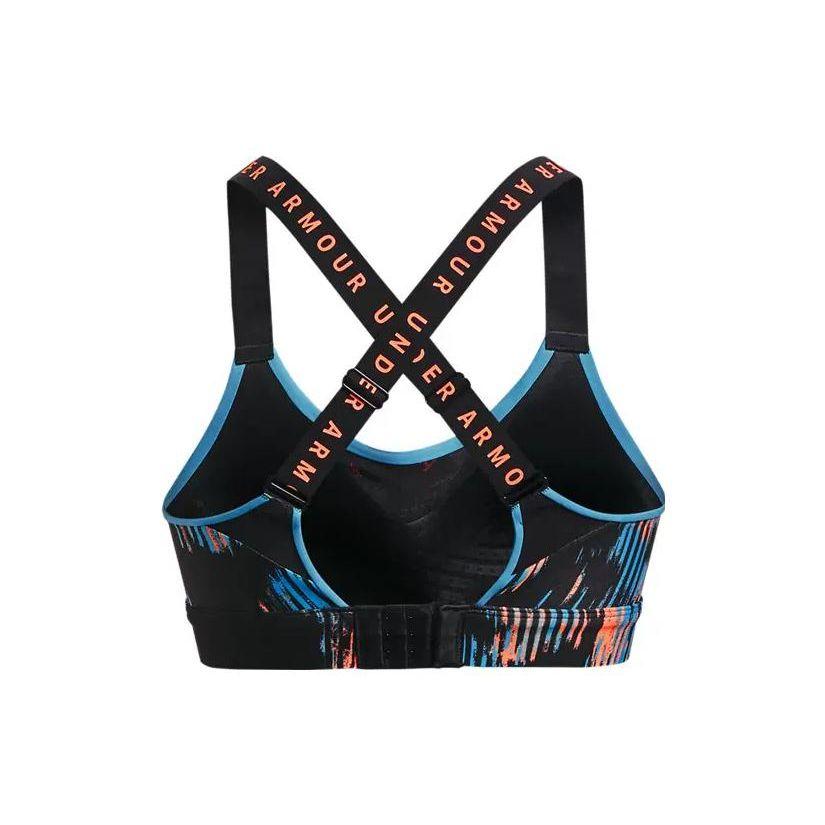 Under Armour Sportovní podprsenka pro vysoce intenzivní trénink s potiskem loga Infinity Dámské spodní prádlo Černá 1369026-001