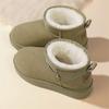 Snow Boots Women Lace Up Warm Ankle Boots Ladies Winter Fur Shoes Platform Casual Comfortable Short Boots