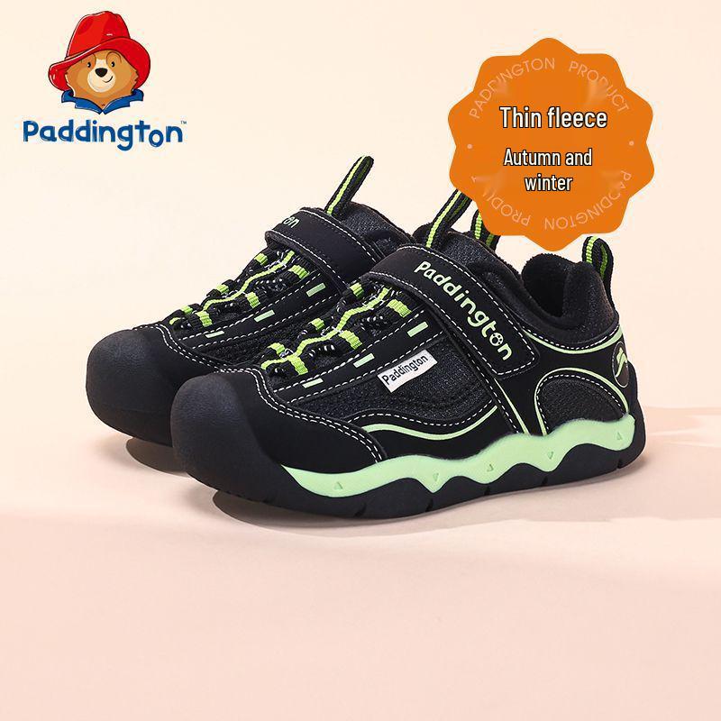 Paddington Bear Toddler Sports Shoes: 2025 Winter Warm Velvet Sneakers for Boys & Girls