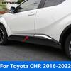 For Toyota CHR C-HR 2016-  Carbon Fiber Door Side Line Strip Body Skirt Molding Trim Sticker Accessories Car Styling