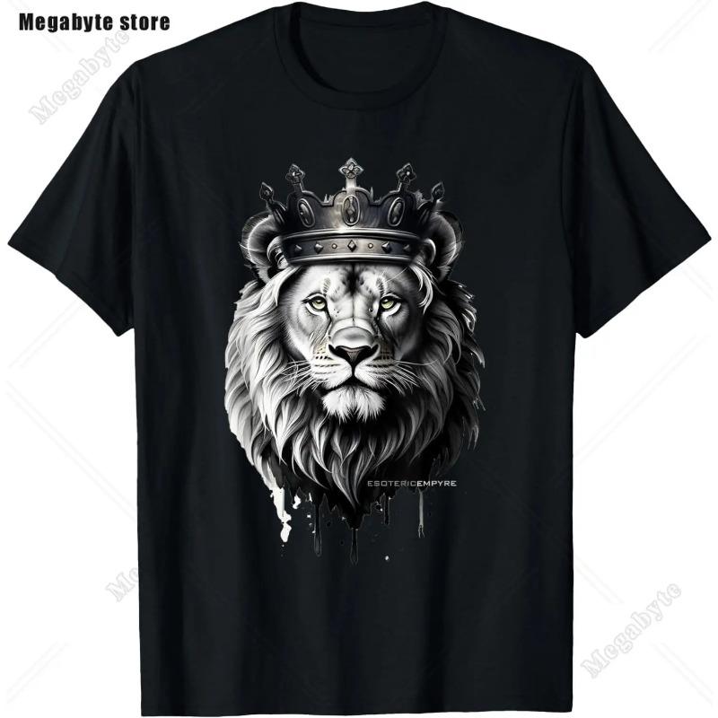 

Иисус Лев Иуды Христианский подарок для мужчин и женщин Футболка Винтажная 3D Футболка Топы с животными Повседневная футболка XXL