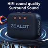 ZEALOT S75 10W Wireless Speakers Outdoor Portable Subwoofer Speaker Waterproof IPX 6 Wireless Speaker Dual Pairing,3000mAh.