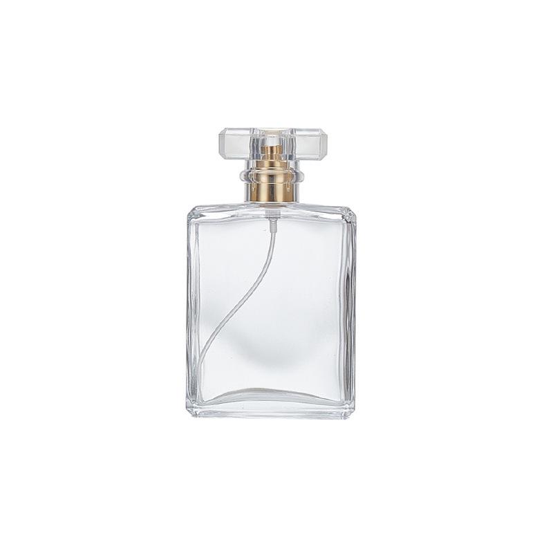 Refillable Square Glass Car Perfume Bottle - 30ml, 50ml, 100ml Sizes Available