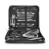 26PCS Manicure Set Black Nail Clippers Set Carbon Steel Manicure Tools Kit for Home Salon
