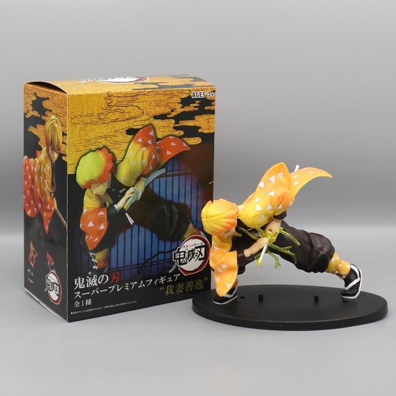 Hot Demon Slayer Anime Figure Tanjirou Agatsuma Zenitsu Kyoujurou Anime Model Action Figure PVC collection Toy for Kids Gift