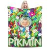 Funny Pikmin Game Plush Blanket Students Flannel Bedding Throws For Home Decor Super Warm Custom Quality Bedspread Gift Idea