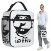 Jeffy Face Sml Rapper Isolierte Lunchtasche für Damen Büro-Kühltasche Thermische Lebensmittelbox Tragetasche Auslaufsicherer Lunchbox-Behälter