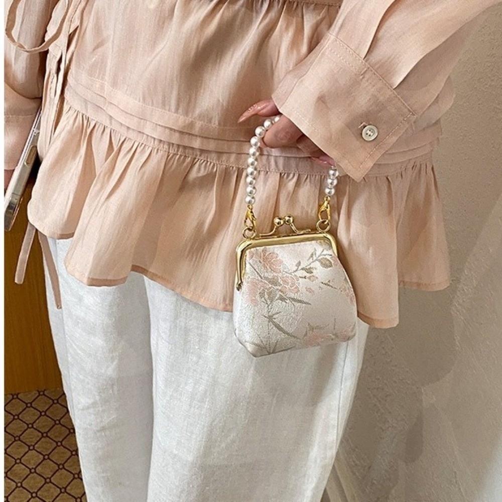 Retro Kiss Lock Crossbody Bag Embroidery Clasp Bag Fashion Chinese-style Mini Bag Wedding