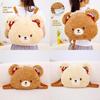 Cute Large Capacity Plush Bear Backpack With Soft Cotton Filling For Girls And Teens