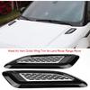 Car Exterior Outlet Wing Trim Grille Side Scoop Hood Cover Exterior Hood Air Vent Outlet Wing Trim Cover Intake Scoop Turbo Bonnet Vent Decor for