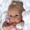 NPK 48cm Realistic Reborn Baby Doll - Handmade Silicone Head & Limbs with Soft Cotton Body