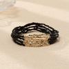 6 Stück/Set Bohemian Gestapeltes Perlenarmband Set Mehrfarbig Reiskorn Urlaubsstil Handketten Schmuck Kleines Geschenk Goldener Platz