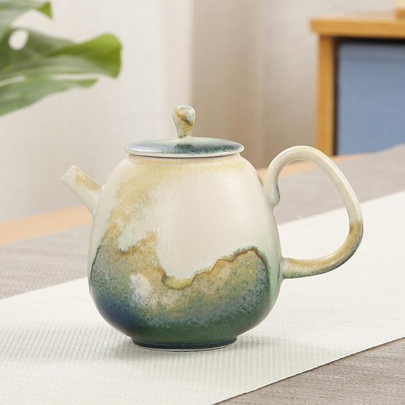 230ml Ceramic Teapot with Filter Handmade Vintage Japanese Kung Fu Tea Set