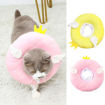 Pet Recovery Collar Super Soft Adjustable Non-Fading Cartoon Design Friendly To Skin Prevent