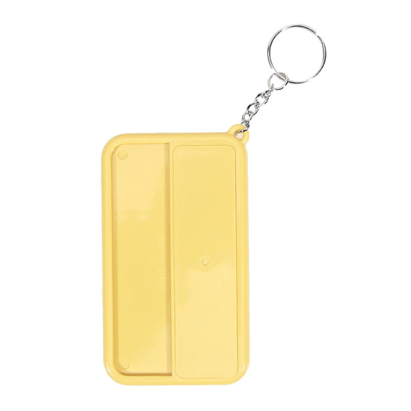 ABS Keychain Notebook Compact Portable Time Management Chart Quick Note Reminder Accessory For Daily Travel High Quality Material Fast Delivery