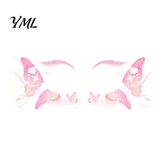 Halloween Face Decoration Glitter Butterfly Stickers, Waterproof Temporary Tattoos for Festival Party Stage Stickers Makeup, Easy Application