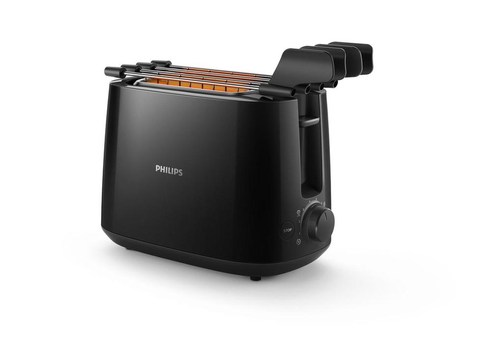 Philips HD2583/90 Toaster 2 slots Black
