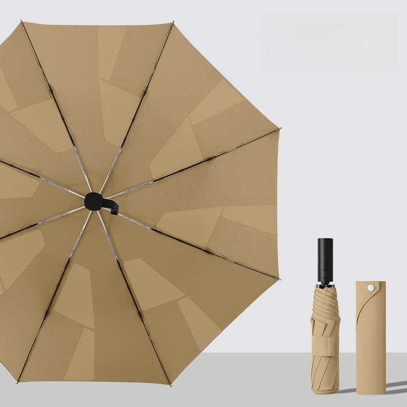 

Folding Umbrella with Protection Sunshade Dual Use for Sunny and Rainy Days full-fiber&8K хаки