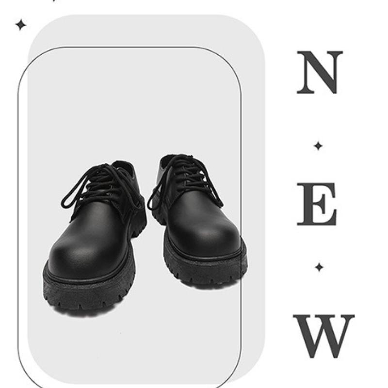 Fashion 2025 Men's Wide-Toe Derby Shoes British Retro Chunky Platform Oxfords Trendy Casual/Formal Footwear for Wide Feet & Streetwear