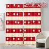 Set Of 2 Contemporary Flat Printing Jit Curtains Without Rod Festive Gnomes Chic Polyester Gifts Kitchen Curtain For Window Made